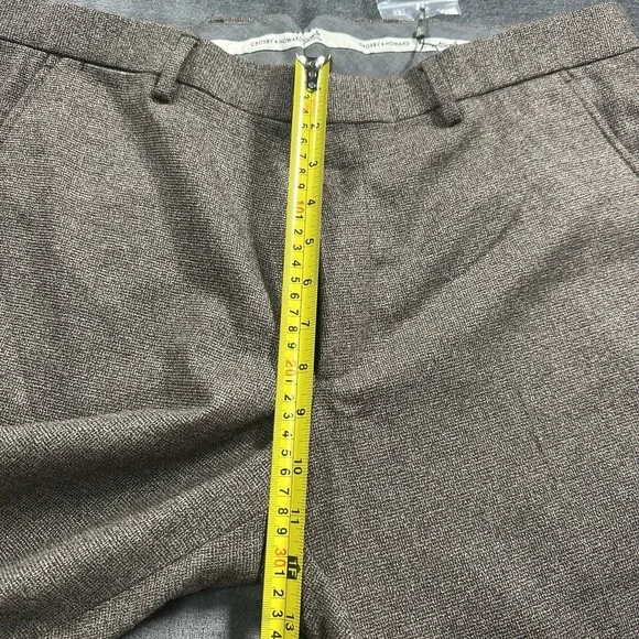 Crosby & Howard Wool Dress Pants Mens 38x30 Tweed Plaid Trousers Tollegno 1900 - Picture 9 of 10